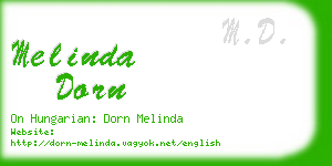 melinda dorn business card